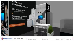 20x20 Peninsula booth design by Exhibit-Rentals
